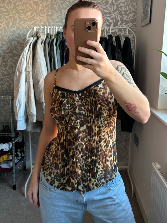 Leopard print GUESS cami top