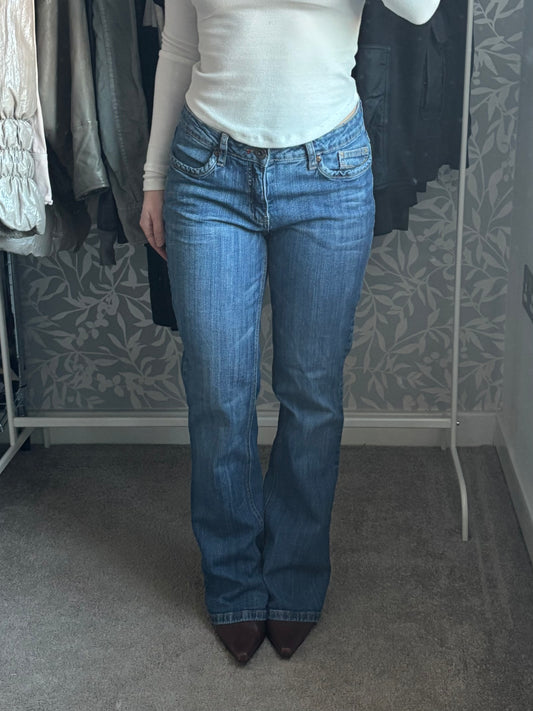 Denim flare jeans