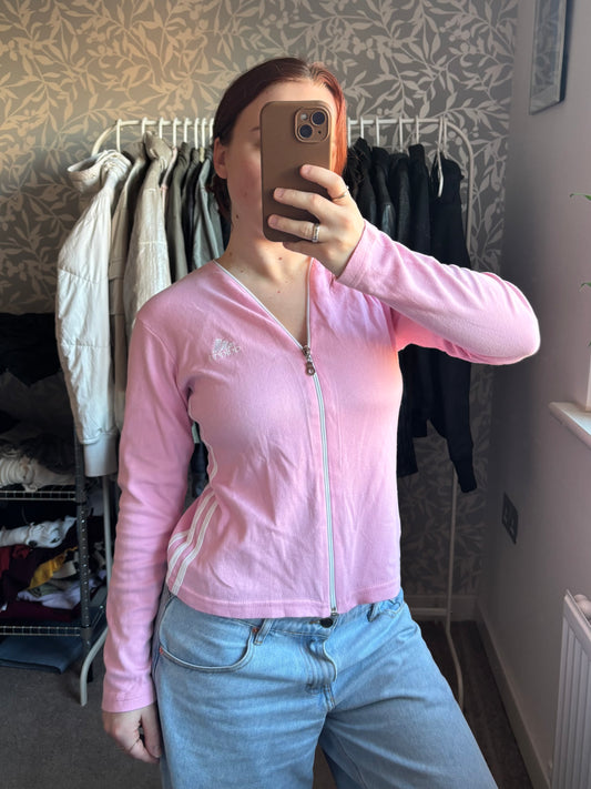 Adidas baby pink zip up